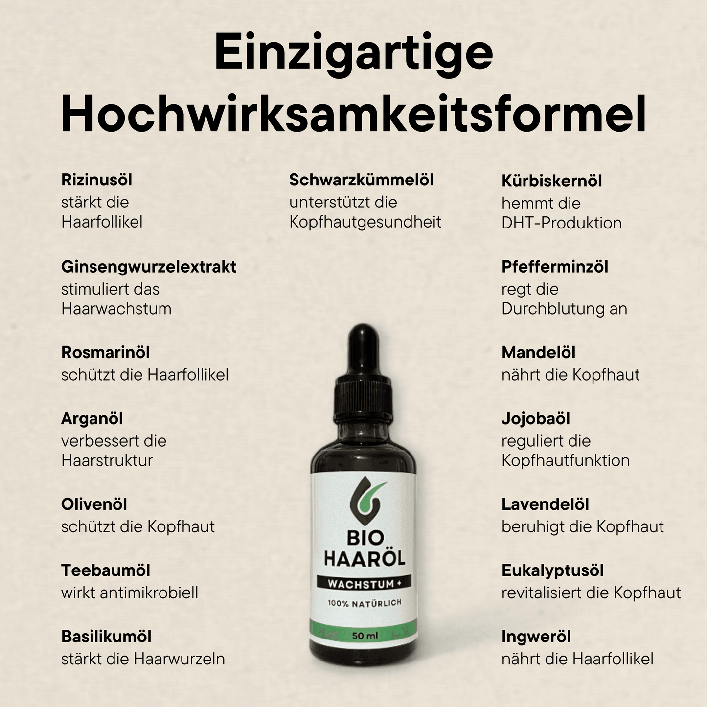 [Bundle] Premium BIO Haaröl Wachstum+
